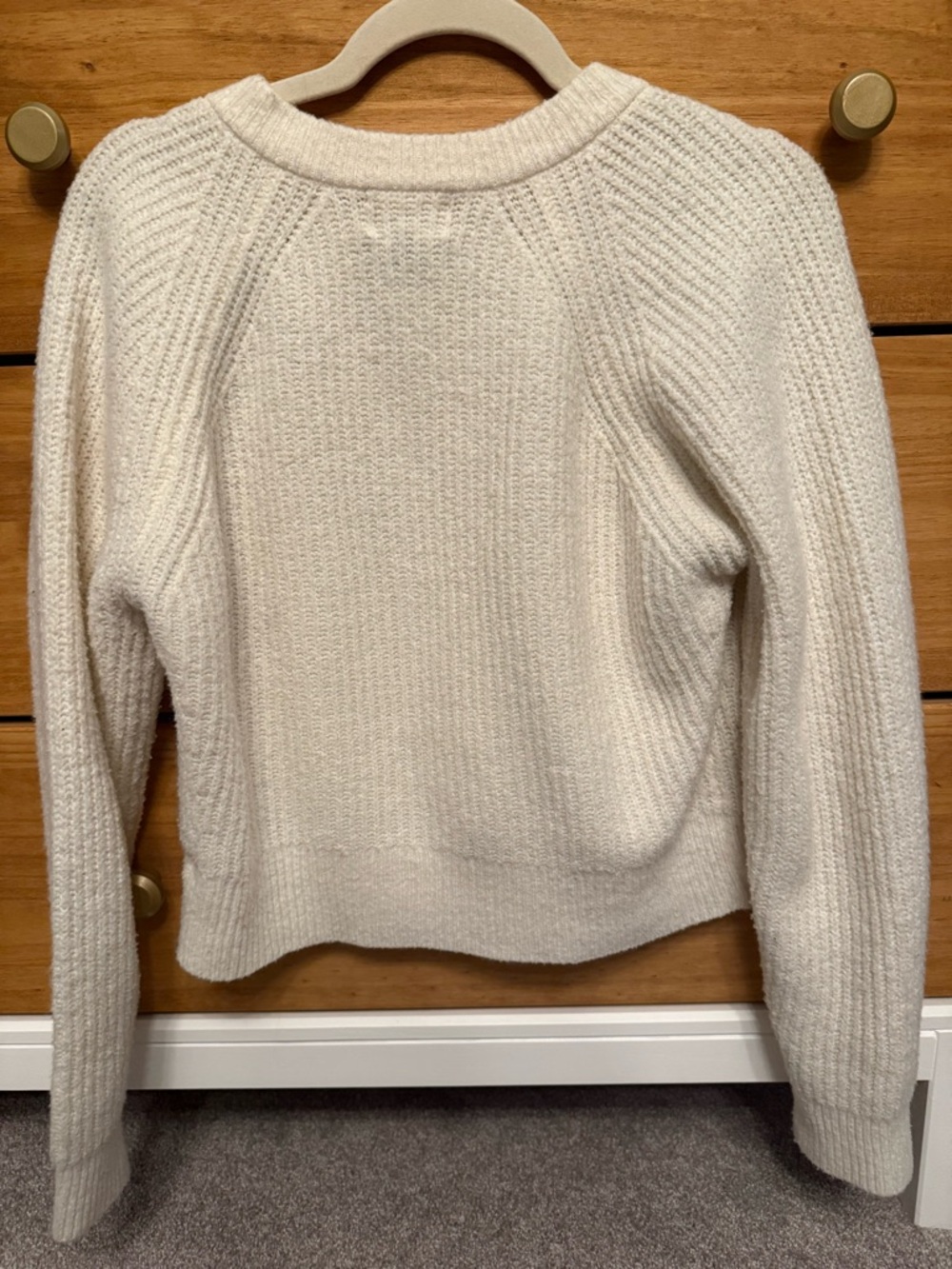 Universal Thread Ivory Button-Front Knit Cardigan - Picture 3 of 3